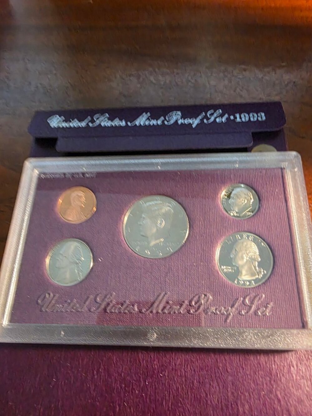 1993 S UNITED STATES MINT PROOF SET OF COINS IN FACTORY BOX